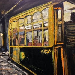 Tram 28 - olio su tela 70x50cm - Claudio Fabbricatore 2014