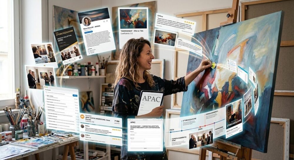 Sviluppo di un Artista nel sistema dell'arte. Crescita, storicizzazione, vendita opere d'arte